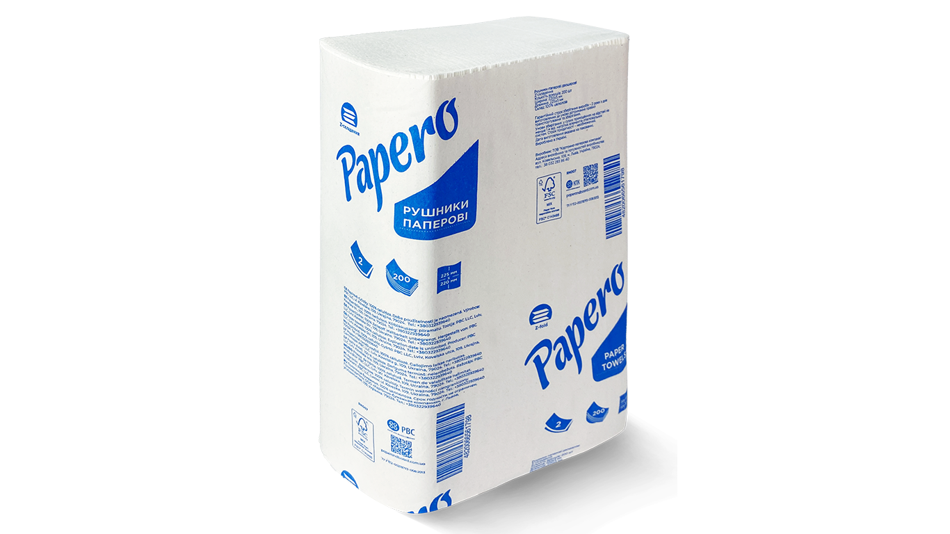 Рушники в аркушах Z-складення